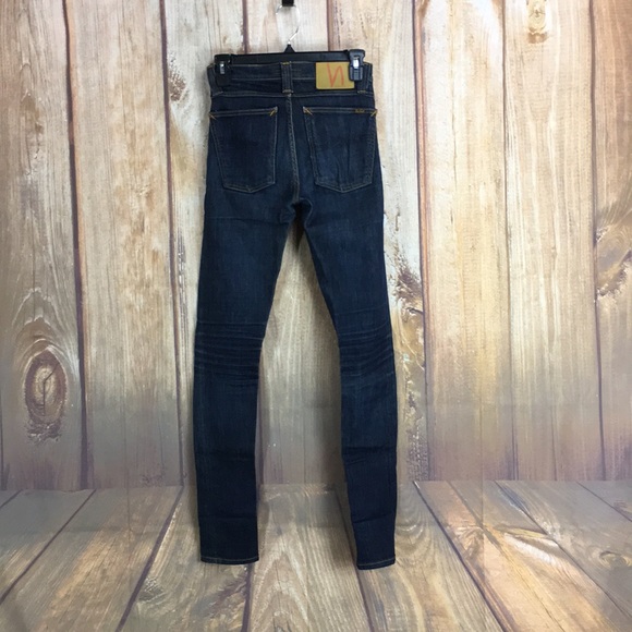 🐞Nudie Jeans High Kai in Rinsed Skinny Size 24 - Picture 14 of 15